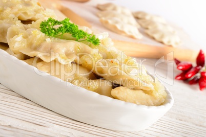 Pierogi.Polish  dish