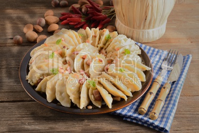 Pierogi.Polish  dish