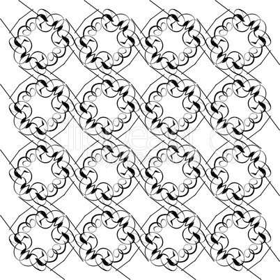 Abstract seamless monochrome pattern