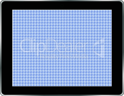 Black abstract tablet computer (tablet pc) on white background