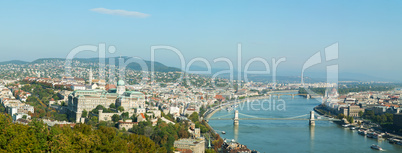 Panoramic overview of Budapest, Hungary