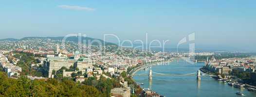 Panoramic overview of Budapest, Hungary