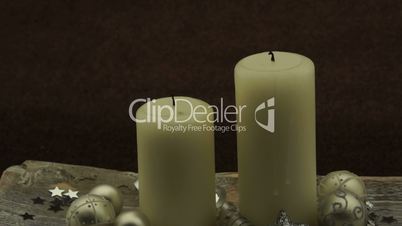 Lighting Advent Holiday candles