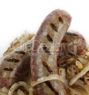 Sausages With Sauerkraut Sausages With Sauerkraut