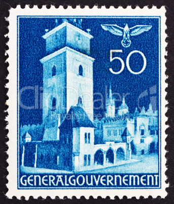 Postage stamp Poland 1940 Court House, Cracow