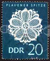 Postage stamp GDR 1966 Lace Design