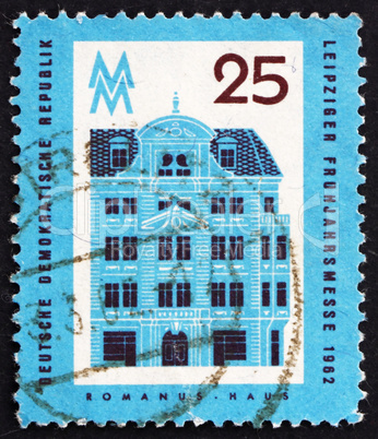 Postage stamp GDR 1962 Romanus House