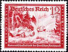 Postage stamp Germany 1939 Automobile Race