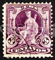 Postage stamp Cuba 1899 Woman, Allegory of Cuba