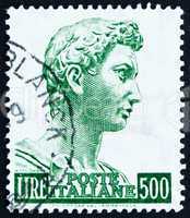 Postage stamp Italy 1957 St. George, by Donatello