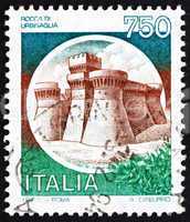 Postage stamp Italy 1990 Castle Rocca di Urbisaglia