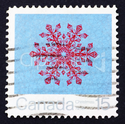 Postage stamp Canada 1971 Snowflake, Christmas