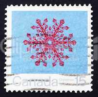Postage stamp Canada 1971 Snowflake, Christmas