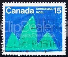 Postage stamp Canada 1975 Trees, Christmas