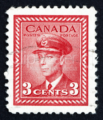 Postage stamp Canada 1942 King George VI, King of England