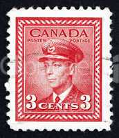 Postage stamp Canada 1942 King George VI, King of England