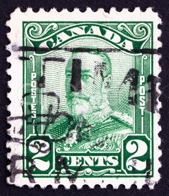 Postage stamp Canada 1928 King George V, King of England