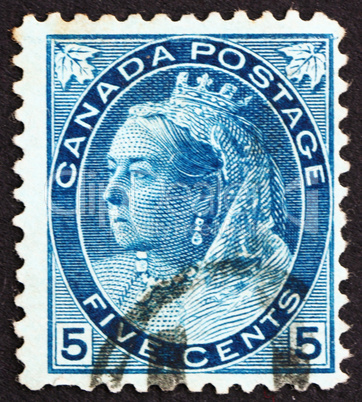 Postage stamp Canada 1897 Queen Victoria, Queen of England