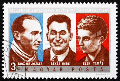Postage stamp Hungary 1974 Hungarian Resistance Fighters