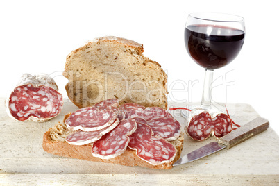 slice of saucisson