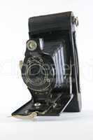 Black Vintage Folding Camera Vertical