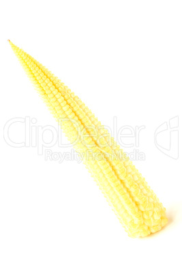 Baby corn on a white background