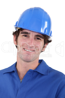 Portrait of a smiling tradesman