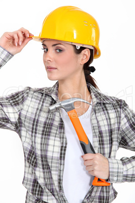 Attractive DIY enthusiast