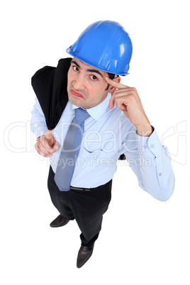 Engineer in a hard hat