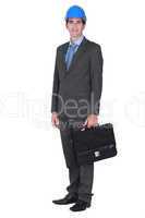 Architect with briefcase