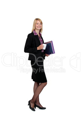 Female businessperson with documents