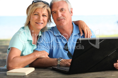 Couple relaxing at home