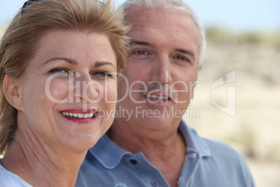 mature couple at the beach