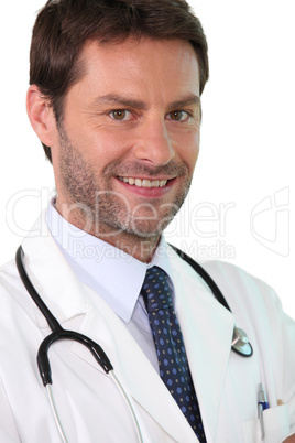 Confident young doctor