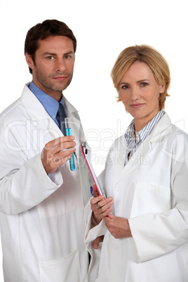 Two medical professionals stood together