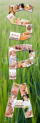 Montage of Beautiful Women at Health Spa