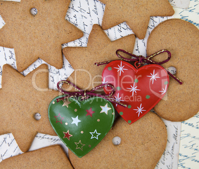 Lebkuchen mit Weihnachtsdeko