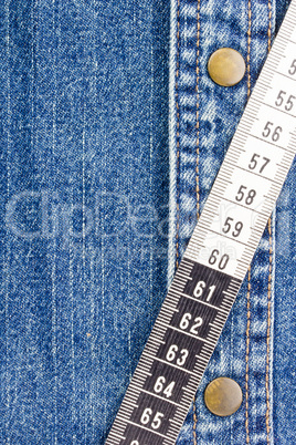 Measuring Tape on Denim