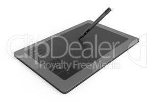 Graphic tablet with pen