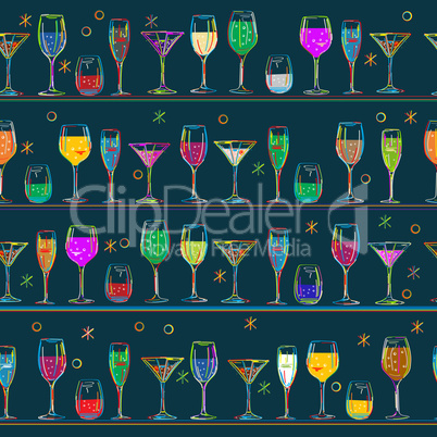 Cocktail's pattern design