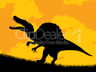 Dinosaur silhouette