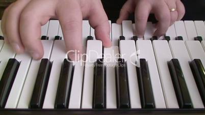 Playing piano keyboard 2
