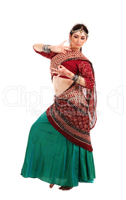 Young girl in the Indian national costume Young girl in the Indian national costume