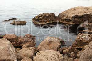 motion of the waves on the beach