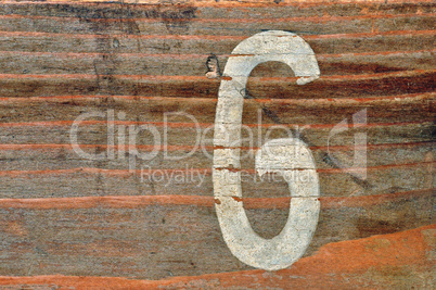 number six wood background