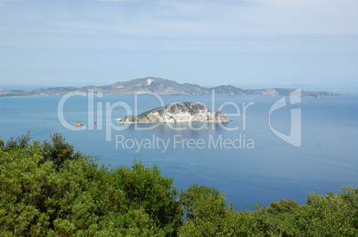 small island sea and sky horizon