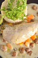 .Chicken's breast fillet with Balsamico raisin sauce.