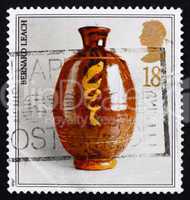 Postage stamp GB 1987 Studio pottery by Bernard Leach