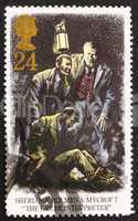 Postage stamp GB 1993 Sherlock Holmes and Mycroft, The Greek Int