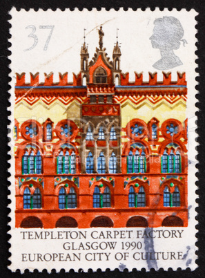 Postage stamp GB 1990 Templeton Carpet Factory